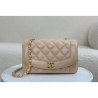 Top Quality Chanel Vintage Lambskin Flap bag AS2221 Beige 2024