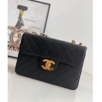 Modern Classic Chanel Vintage Grained Calfskin Flap bag A2222 Black 2024