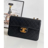 Grade Classic Chanel Vintage Lambskin Flap bag A2222 Black 2024