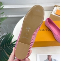 Top Grade Louis Vuitton Shake Flat Ballerinas Flat in Perforated Leather Pink 905103