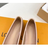 Grade Quality Louis Vuitton Shake Flat Ballerinas Flat in Perforated Leather Beige 905104