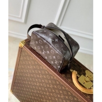 Promotional Louis Vuitton Men's Locker Dopp Kit Clutch in Black Brushed Monogram Leather M11670 2024