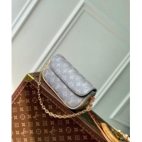 Promotional Louis Vuitton Wallet on Chain Ivy Mini Bag in Trianon Grey Canvas M12778 2024