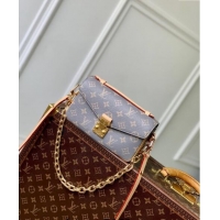 Well Crafted Louis Vuitton Pochette Métis East West Shoulder Bag in Trianon Grey Canvas M12429 2024