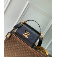 Top Quality Louis Vuitton Twist MM Bag in Epi Leather M25360 Black 2024