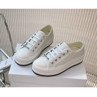 Best Price Dior Walk'n'Dior Platform Sneakers 4.5cm in White Dior Oblique Cotton 7230066