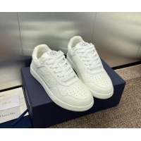 Luxurious Dior B27 Low-Top Sneakers in Grained Calfskin White 7230084