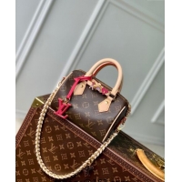 Low Price Louis Vuitton Speedy 18 LV&I Monogram Canvas Bag with Charm M46970 Brown 2024