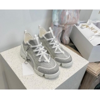 Hot Style Dior D-Connect Sneakers with Strass Grey 7230090