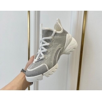 Hot Style Dior D-Connect Sneakers with Strass Grey 7230090