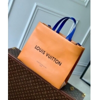 Inexpensive Louis Vuitton Shopper Tote MM bag in Calf Leather M24457 Safran Apricot 2024