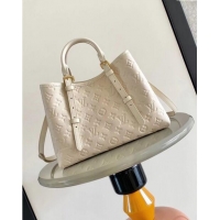 Famous Brand Louis Vuitton Babylone Tote PM bag in Monogram Empreinte Leather M11394 White 2024