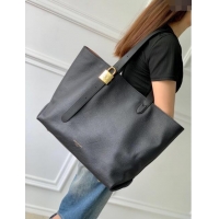 Trendy Design Louis Vuitton Low Key Cabas MM Tote bag in Grained Calfskin M25341 Black 2024