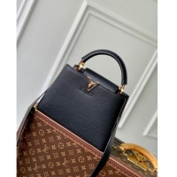 Promotional Louis Vuitton Capucines BB Bag in Taurillon Leather M24727 Black 2024