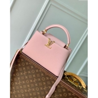 Top Grade Louis Vuitton East West Capucines BB Bag in Taurillon Leather M24666 Pink 2024