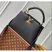 Trendy Design Louis Vuitton Capucines MM Bag in Taurillon Leather M24673 Black 2024