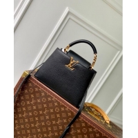 Good Taste Louis Vuitton Capucines BB Bag in Taurillon Leather M23943 Black 2024