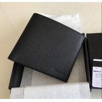 Promotional Prada Saffiano Leather Wallet 2MO513 Black