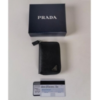 Good Looking Prada Saffiano Leather Card Holder Wallet 2MM358 Black