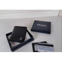 Promotional Prada Saffiano leather wallet Black 2024 2MO004 Black 2024