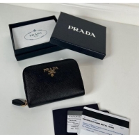 Affordable Price Prada Saffiano leather Wallet 1MM268 Black 2024