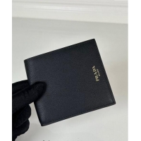 Top Quality Prada Leather Wallet 2MO513 Black 2024