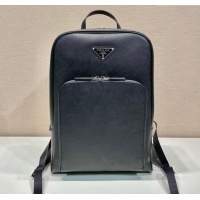 Well Crafted Prada Saffiano leather backpack 2VZ102 Black 2023