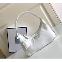 Cheapest Prada Re-Nylon Re-Edition 2000 Mini Bag 1NE515 White 2023