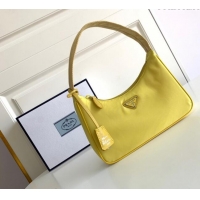 Original Cheap Prada Re-Nylon Re-Edition 2000 Mini Bag 1NE515 Sunny Yellow 2023