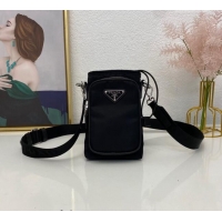 Cheapest Prada Re-Nylon Smartphone Case 2ZH155 Black 2023