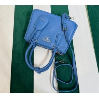 Low Price Prada Galleria Nappa Leather Mini Bag 1BA906 Blue 2023