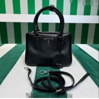 Luxury Classic Prada Galleria Nappa Leather Mini Bag 1BA906 Black 2023