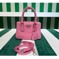 Inexpensive Prada Galleria Nappa Leather Mini Bag 1BA906 Pink 2023