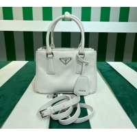 Classic Discount Prada Galleria Nappa Leather Mini Bag 1BA906 White 2023