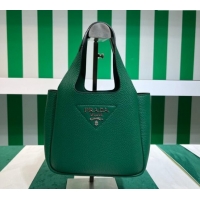 Hot Sell Fashion Prada Leather Mini Top Handle Bag 1BA349 Green 2023