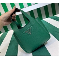 Hot Sell Fashion Prada Leather Mini Top Handle Bag 1BA349 Green 2023