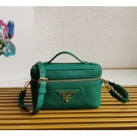 Fashion Luxury Prada Leather Mini Bag 1BH202 Green 2023