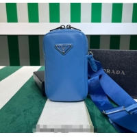 Trendy Design Prada Lambskin Leather Phone Mini Bag 1BP027 Blue 2023