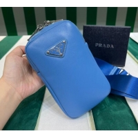 Trendy Design Prada Lambskin Leather Phone Mini Bag 1BP027 Blue 2023