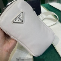 Trendy Design Prada Lambskin Leather Phone Mini Bag 1BP027 White 2023