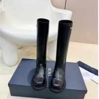 Best Price Dior Diorebel High Boots 4cm in Black Calfskin Leather 905006