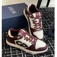 Purchase Dior B57 Low-Top Sneakers in Calfskin with Oblique Jacquard CD Dark Brown 905011