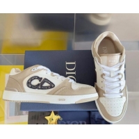 1:1 aaaaa Dior B57 Low-Top Sneakers in Calfskin with Oblique Jacquard CD Beige 905020