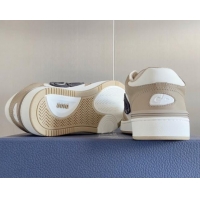 1:1 aaaaa Dior B57 Low-Top Sneakers in Calfskin with Oblique Jacquard CD Beige 905020