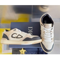 Top Design Dior B57 Low-Top Sneakers in CD Calfskin Leather Dark Grey 905023