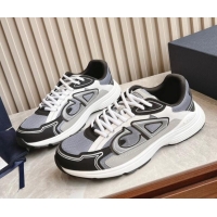 Best Product Dior B30 Sneakers in CD Mesh and Technical Fabric Black/Grey 905030