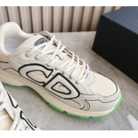 Pretty Style Dior B30 Sneakers in CD Mesh and Technical Fabric White 905031