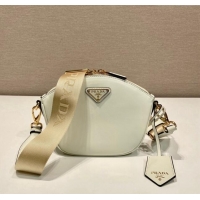 Grade Quality Prada Leather mini shoulder bag 1BH212 White 2024