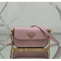 Unique Style Prada Saffiano leather mini-bag 1BD356 Pink 2024