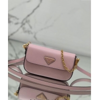 Unique Style Prada Saffiano leather mini-bag 1BD356 Pink 2024